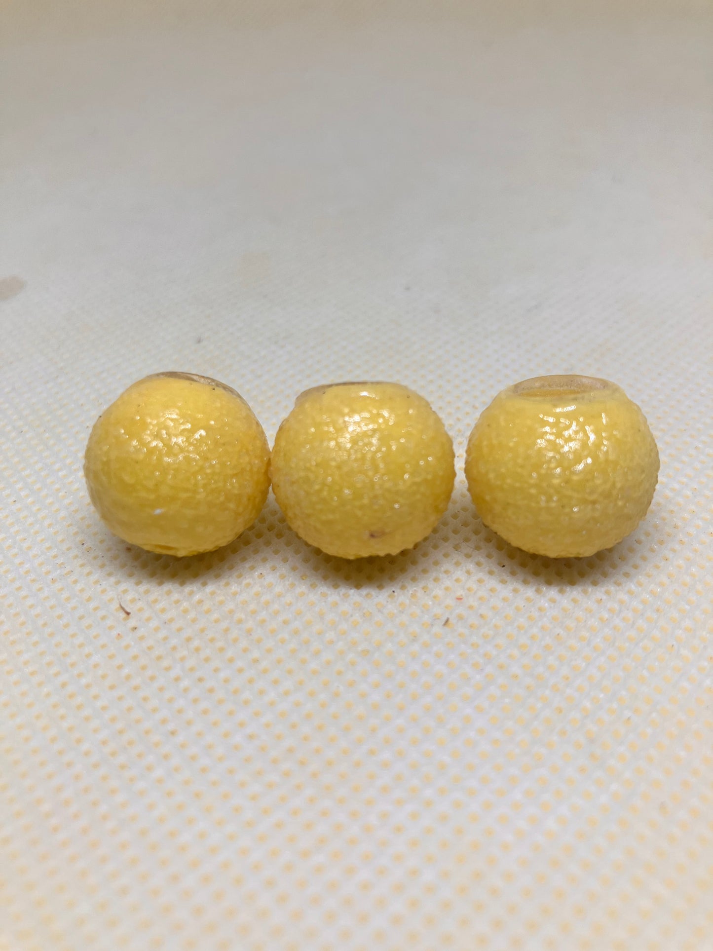 3x Yellow popup with hook ring swivel