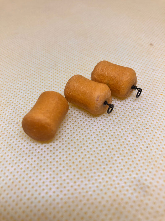 3 x Burnt amber Barrel wafters 18x12