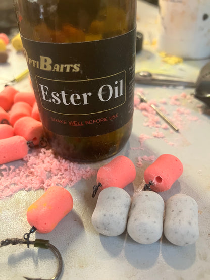 10x15 speckled white solid barrel wafters on hook ring swivels x3