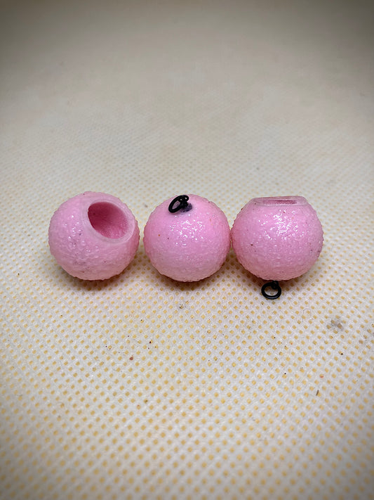 3x Washed out pink popups with hook ring swivel