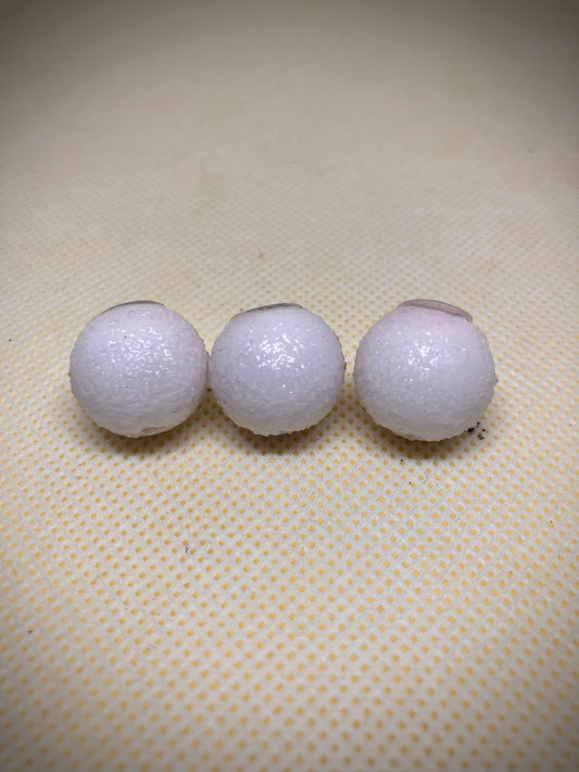 3x White popups with hook ring swivel