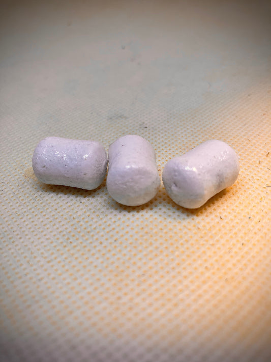 3 12x18 barrel wafters white *READ DESCRIPTION*