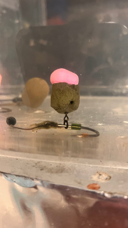 11mm corn tipped pellets x3 pink