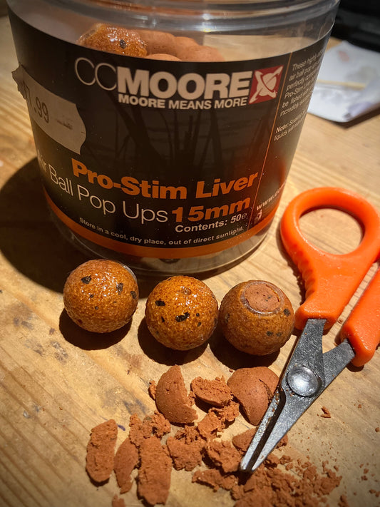 3 x PRO STIM LIVER with hook ring swivels