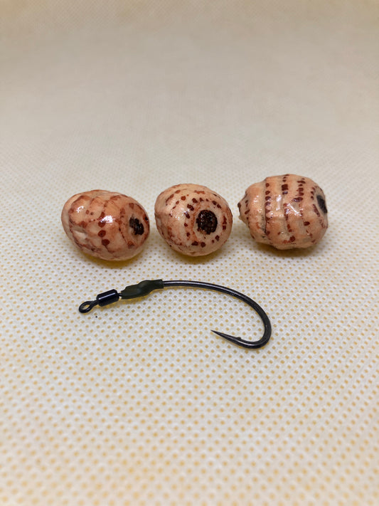 XL 20x16mm popup tigers x3 with hook ring swivel