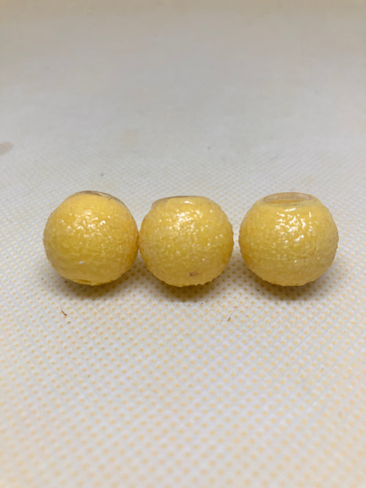 3x Yellow popup with hook ring swivel